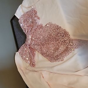 Sequin bow back blouse